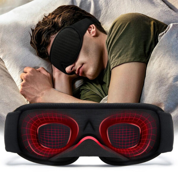 Masque de Sommeil 3D - Noir – Image 4