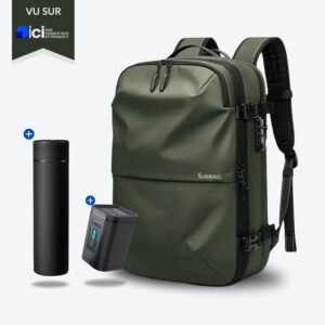 Sac à dos AirBag vert olive foncé - Pompe à air incluse