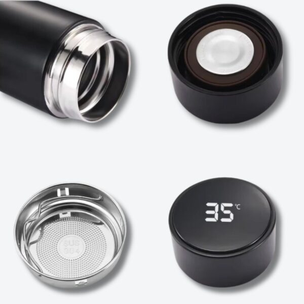 Smart Bottle Matt Black 500ml | AirBag – Image 2